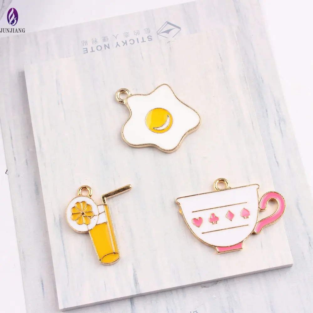 Mini Lucu Paduan Nada Emas Enamel Kuning Lemon Pesona