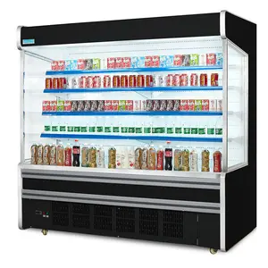 Supermercado abierto pantalla refrigerador/bebidas escaparate