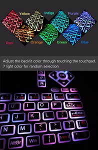 Construcción 2.4 GHz arco iris de colores de luz de fondo led android teclado usb conveniente para ver <span class=keywords><strong>la</strong></span> TELEVISIÓN en <span class=keywords><strong>la</strong></span> noche - Product Image 6
