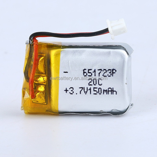Lipo Battery 651723 3.7v 150mah Lithium Li-polymer Battery for Rc Helicopter