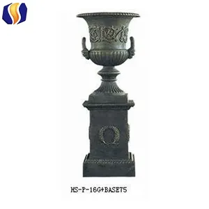 Garden antique flower pot cast iron urns flower pot factory