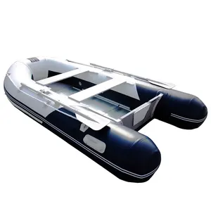 Freesun 8'10 "Blauw Opblaasbare Boot Met Aluminium Vloer 4-Persoon Vlot Vissersboot Roeiboot Met Motor Sport speed Rescue Baot