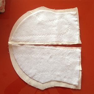 Traje de poliéster pecho ling lona entretela <span class=keywords><strong>tela</strong></span> no tejida Guata de pecho de entretela para traje de accesorios de prendas de vestir - Product Image 3