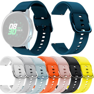 Orologio con cinturino in Silicone da 20mm 22mm 46mm 42mm attivo 1 2 per <span class=keywords><strong>Samsung</strong></span> <span class=keywords><strong>Galaxy</strong></span> Logo personalizzato accettato Sport molti colori Opp Bag - Product Image 6