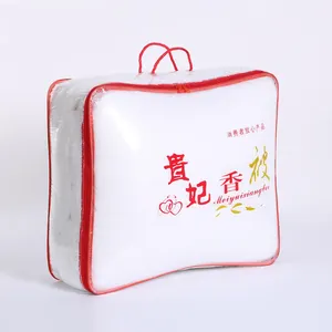 Hot selling Plastic PVC Comforter Bags Clear PVC Blanket Packaging Bags With Zip Lock