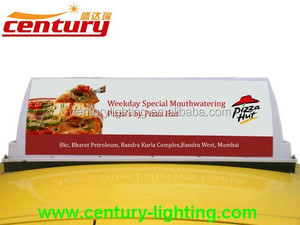 LED Taxi Top Publicidad Certificado CE con entrada de 12V <span class=keywords><strong>Volta</strong></span> Hecho de plástico duradero - Product Image 3