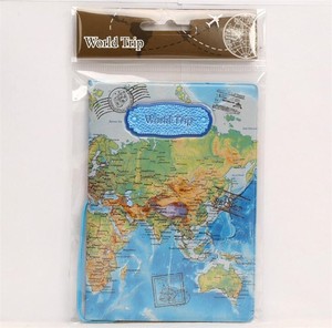 Cheap <strong>Pink</strong> Pu Leather World Map <strong>Passport</strong> <strong>Holder</strong> - Product Image 4