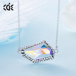 Hecho a mano de Piedra Grande geométrico austríaco moda collar de joyas de cristal - Product Image 4