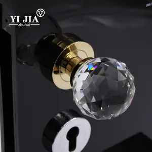 popular door furniture hardware sets crystal door knob