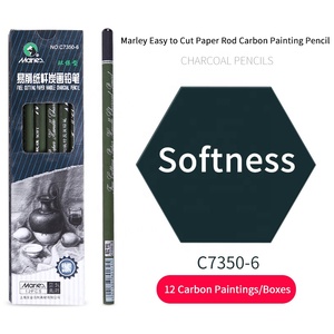 Marie của c7350 Bộ 12 màu đen thêm mềm/tự nhiên/mềm miễn phí cắt giấy xử lý than bút chì tiêu chuẩn bút chì - Product Image 4