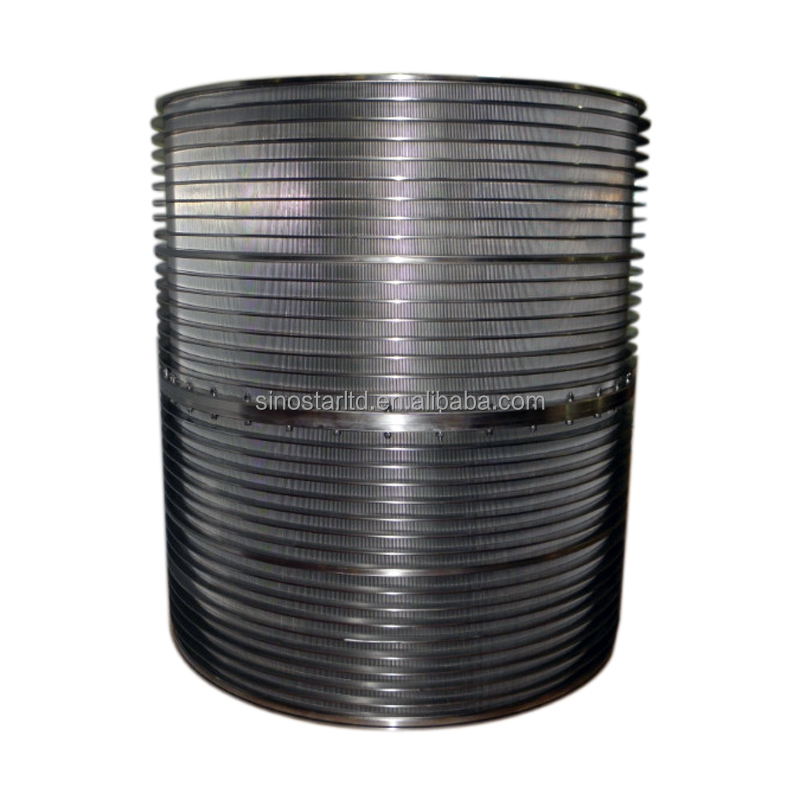 paper mill screen basket for pressure screen