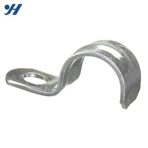 Zinc Plated One Hole Saddle Pipe Clamp For Conduit and EMT