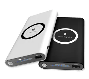 Fast charging portable power banks quick charge 10000mah qi wireless power bank charger