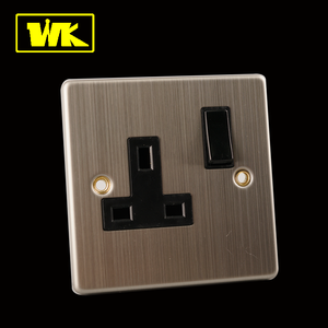 WK ซ็อกเก็ตสวิตช์ไฟติดผนังแบบแก๊งค์เดี่ยว BS แบบ13A - Product Image 2