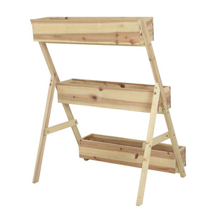 Planteur <span class=keywords><strong>en</strong></span> <span class=keywords><strong>bois</strong></span> de jardin <span class=keywords><strong>en</strong></span> cascade, 3 niveaux de planteur de légumes Vertical, pont de Patio, balcon, boîte de plantes d'herbes, lit de jardin <span class=keywords><strong>en</strong></span> <span class=keywords><strong>bois</strong></span> - Product Image 4