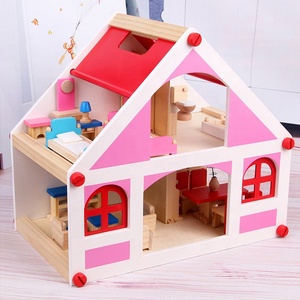 <span class=keywords><strong>Casa</strong></span> in legno 3d Miniaturas Giocattoli per I Bambini il Regalo dollhouse kit fai da te <span class=keywords><strong>casa</strong></span> di bambola di legno giocattoli - Product Image 2