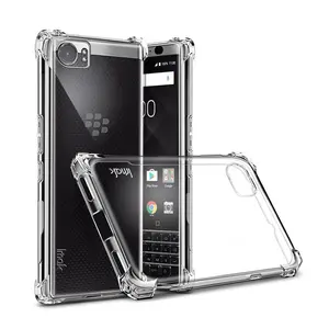 高透明防震透明 tpu 后盖案例为黑莓 keyone