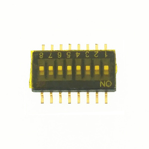 Spst cấu hình thấp gullwing 1.27 mét Pitch 8pos SMD <span class=keywords><strong>DIP</strong></span> chuyển đổi 2.3 mét chiều cao 50vdc 100mA - Product Image 2