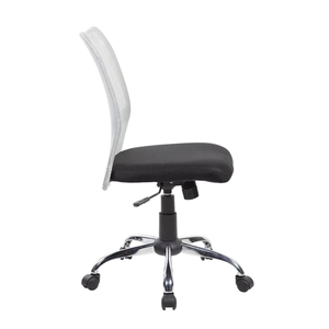 Petite chaise <span class=keywords><strong>de</strong></span> bureau <span class=keywords><strong>ergonomique</strong></span> moderne en tissu pivotante avec dossier en maille pour étude et <span class=keywords><strong>laboratoire</strong></span>, mobilier en fer fabriqué MH24ZJ - Product Image 2
