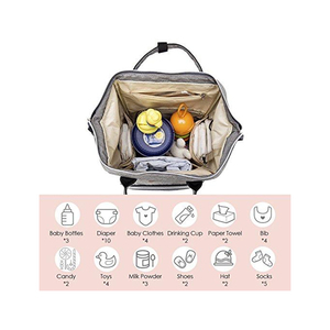 Voyage Sac À Langer Sac À Dos USB <span class=keywords><strong>Port</strong></span> de Charge Sac À Langer Mère Bébé Sac À Langer - Product Image 6