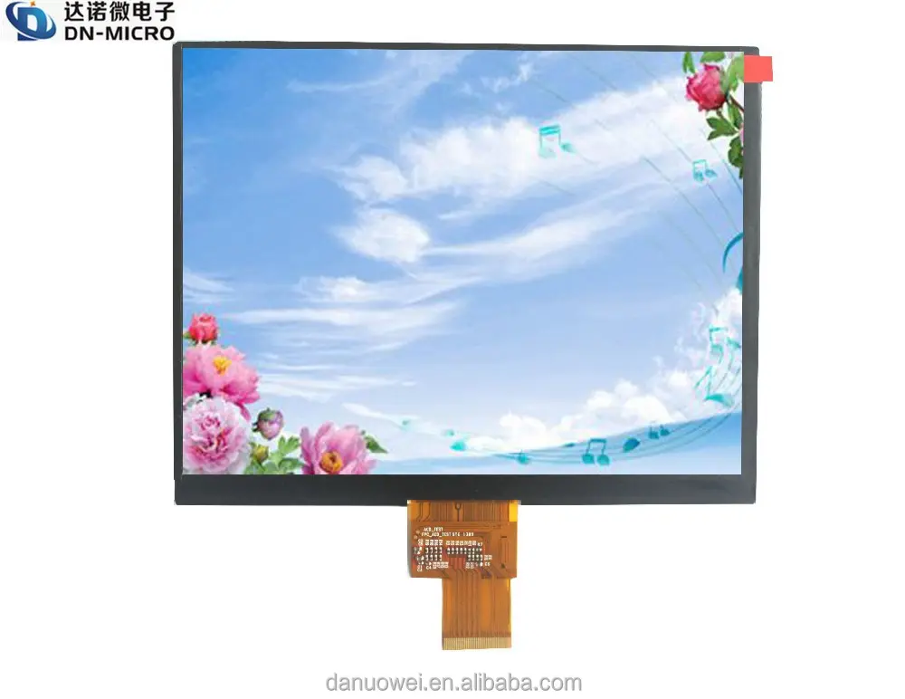 หน้าจอ TFT LCD ขนาด 8 นิ้ว 1024x768