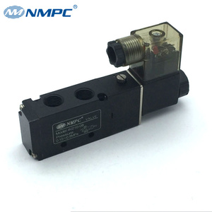 Katup Kontrol Udara Pneumatik 5/2 Harga Rendah 24V Koil Tunggal Katup Solenoid Tipe Airtac 4V210-08