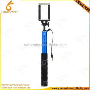 Molde privado nuevo diseño de enfoque de aleación de aluminio con cable Selfie Stick para Android / ios - Product Image 6