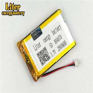 Stecker 2,5-2 P 3,7 V 804070 2800 mah Ultra Dünne Lipo batterie, dünne Film Lithium-Batterie Akku Li-Ion - Product Image 2
