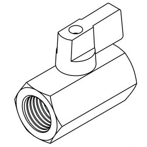 Rvs <span class=keywords><strong>AISI</strong></span> 316 BSP MINI exagonal kogelkraan - Product Image 3