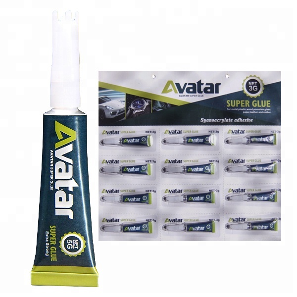 AVATAR Super Glue 502 Cyanoacrylate Adhesive - Instant Strong Bond for Metal, Plastic, Wood Glass