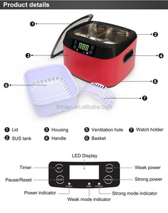 Máquina de limpieza ultrasónica para tatuaje y manicura, limpiador de uñas Thinlan ultrasónico JP-1200B, venta al por mayor, top 10 - Product Image 3