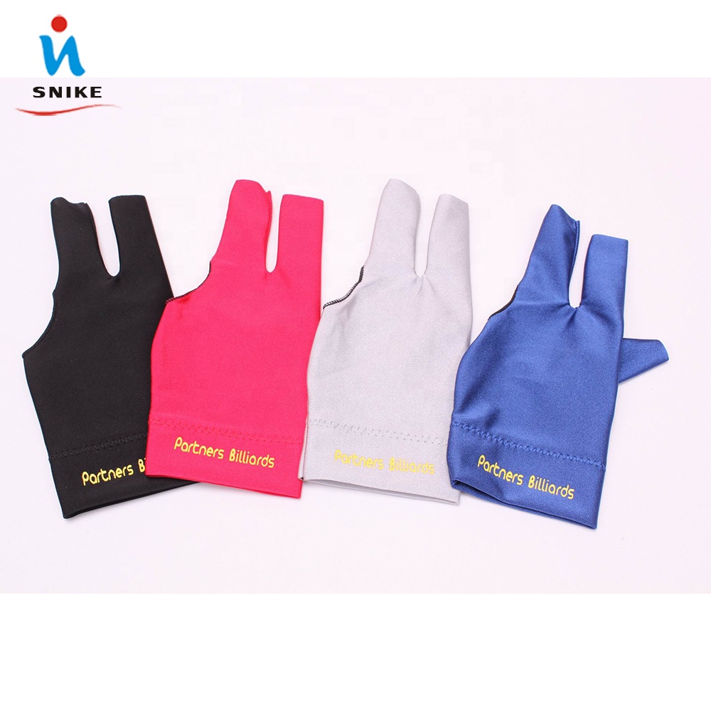 Оптовая продажа, хорошего качества, перчатки для снукера, бильярдного кия, перчатки с тремя пальцами