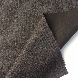 Prezzo basso a spina di pesce stampato 100% poliestere tessuto cashmere per il cappotto