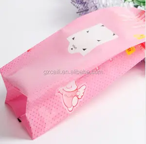 sanitary pad packaging tear open side gusset bags plastic