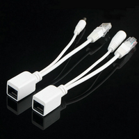 Extenseur IP passif CCTV Type RCA RJ45 Injecteur Ethernet POE Adaptateur séparateur de câble pour systèmes micro-ondes