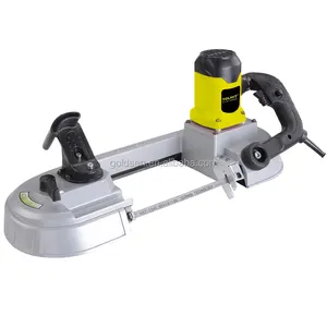 TOHIT 680w Velocidade Variável Industrial Metal/Aço/Madeira Corte Horizontal Portátil Mini Cordless Band Saw Máquina Elétrica