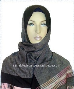 European Style Animal Pattern Muslim Viscose <b>Pashmina</b> Hijab Shawl Smooth Woven Long Spring <b>Scarf</b> Adults' Popular Low Price - Product Image 4
