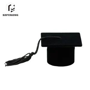Factory Price Graduation Gifts Case With Foam Insert Cap Shape Jewelry Box