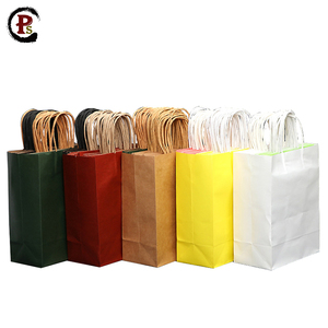 Personalizado biodegradable grasa marrón prueba kraft restaurante papel con cuerda de mango para almorzar comida - Product Image 6