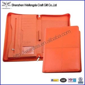 Chất lượng cao phụ nữ da A4 danh mục đầu tư thư mục dây kéo túi tài liệu - Product Image 2