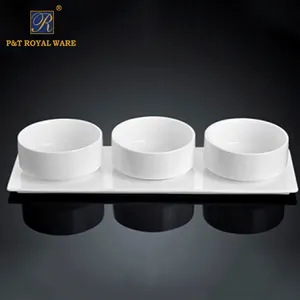 П & Т королевская посуда белый фарфор разделенные тарелки