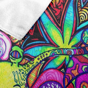 Custom Soft <strong>Oversized</strong> Extra Large Trippy Floral Sublimation Colorful Print Microfibre Quick Dry Absorbent <strong>Beach</strong> <strong>Towel</strong> - Product Image 2