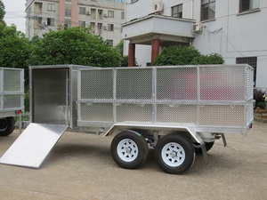 <span class=keywords><strong>Remorque</strong></span> basculante populaire en aluminium léger, conforme à la norme ISO, pour tondeuse à gazon et paille - Product Image 4