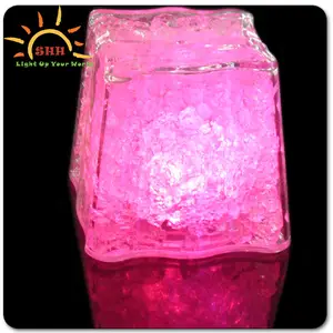 promotional gifts elegant and supercolossal LED light up ice cube for decoration