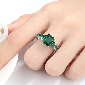 Natural <strong>Amethyst</strong> Gemstone Peridot <strong>Rings</strong> Purple Zircon Wedding <strong>Gold</strong> Band <strong>Rings</strong> for Her Black Plating <strong>Ring</strong> Black <strong>Gold</strong> - Product Image 6