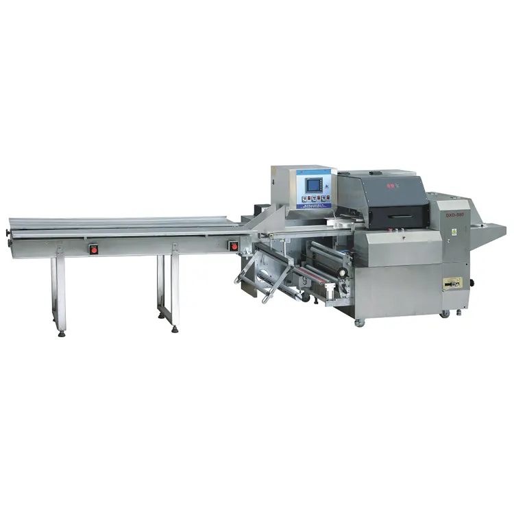 Hoge Kwaliteit Kussen Type Tas Horizontale Flow Pack Voedsel Wrapping Machine Met Beste Prijs