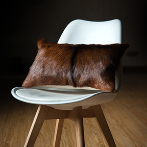 Doğal renk kürk yastık keçi kürk yastık - Product Image 4