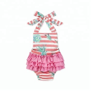 Dentelle Décoration <span class=keywords><strong>Cactus</strong></span> Motif Bébé Barboteuses Tout-petits Vêtements - Product Image 3