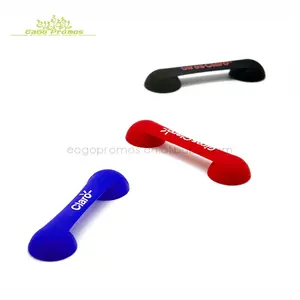 2023 Logotipo personalizado dedo grip silicone borracha telefone stand famosa marca silicone telefone titular