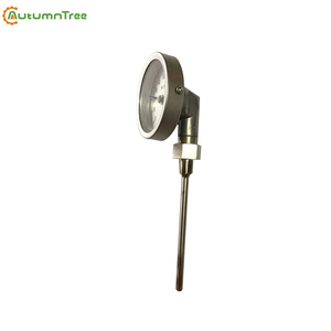 Termômetro Industrial de Vidro Redondo com Sonda Bimetálica - Product Image 3
